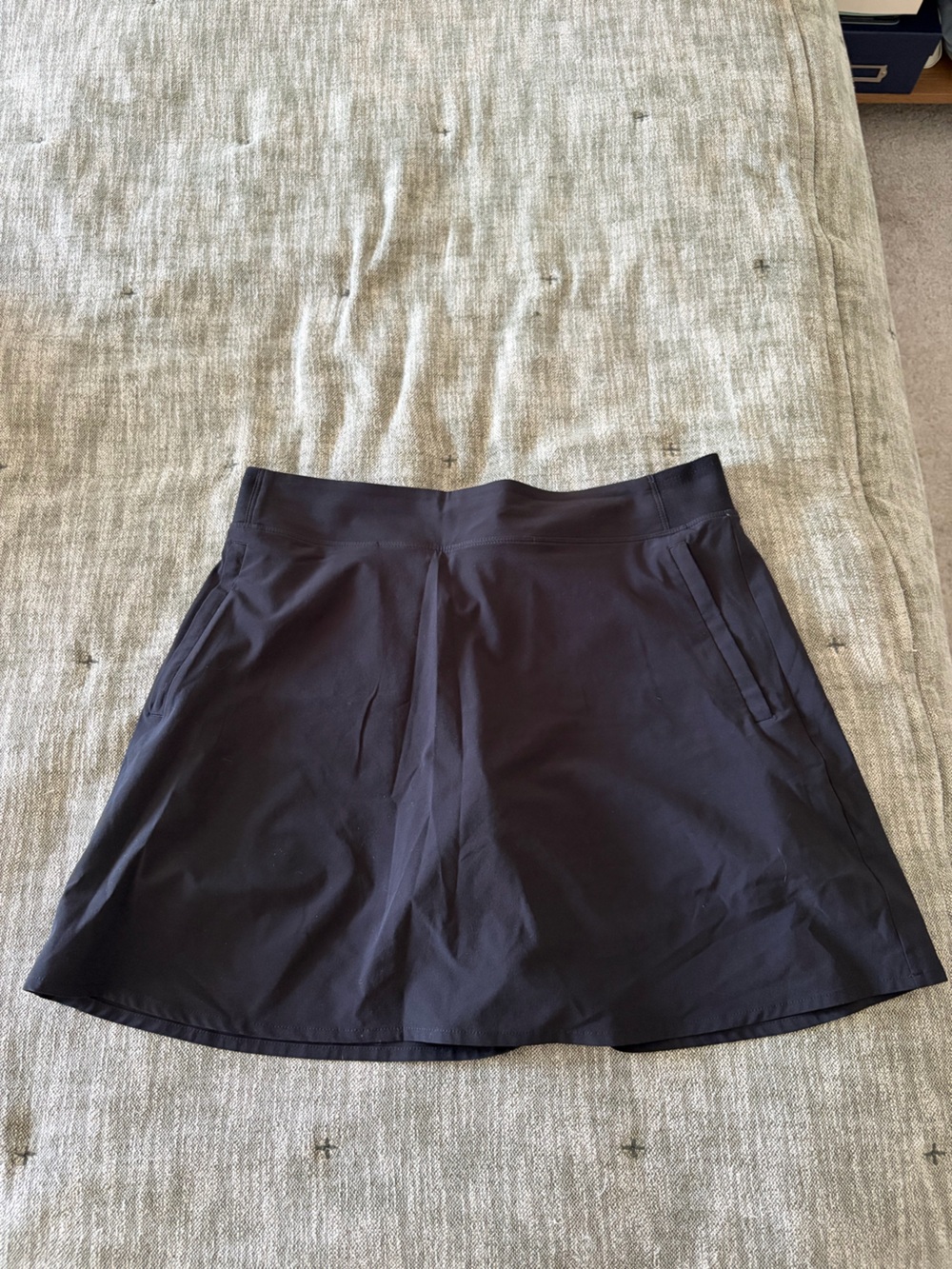 Athleta Black Athletic Skort with Inner Shorts